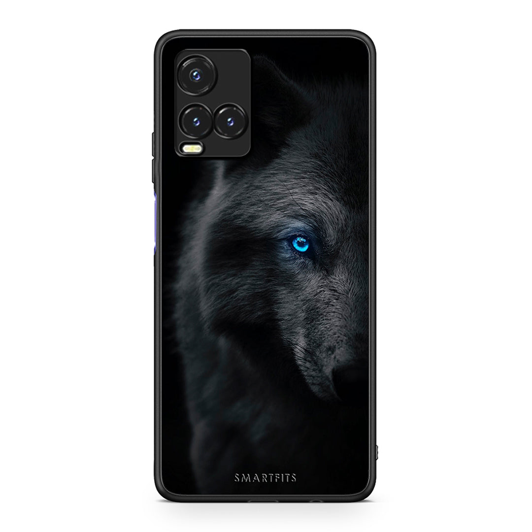 Vivo Y33s / Y21s / Y21 Dark Wolf θήκη από τη Smartfits με σχέδιο στο πίσω μέρος και μαύρο περίβλημα | Smartphone case with colorful back and black bezels by Smartfits