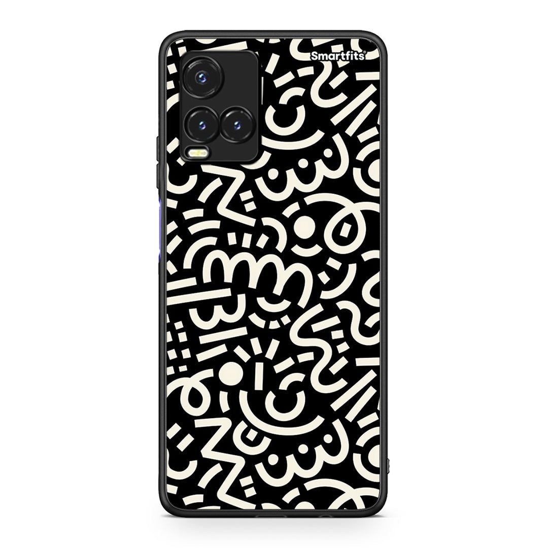 Vivo Y33s / Y21s / Y21 Doodle Art θήκη από τη Smartfits με σχέδιο στο πίσω μέρος και μαύρο περίβλημα | Smartphone case with colorful back and black bezels by Smartfits