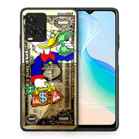 Thumbnail for Θήκη Vivo Y33s / Y21s / Y21 Duck Money από τη Smartfits με σχέδιο στο πίσω μέρος και μαύρο περίβλημα | Vivo Y33s / Y21s / Y21 Duck Money case with colorful back and black bezels