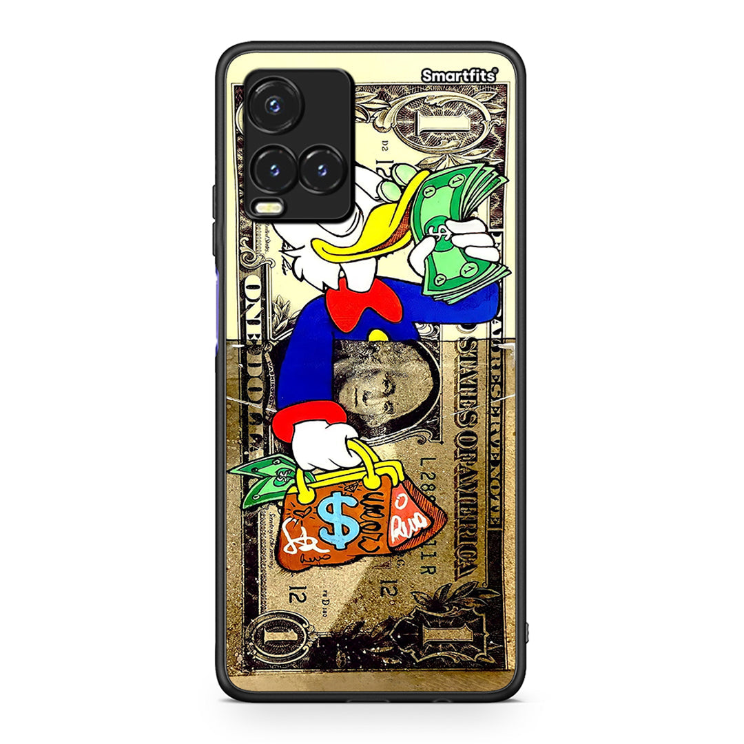 Vivo Y33s / Y21s / Y21 Duck Money θήκη από τη Smartfits με σχέδιο στο πίσω μέρος και μαύρο περίβλημα | Smartphone case with colorful back and black bezels by Smartfits