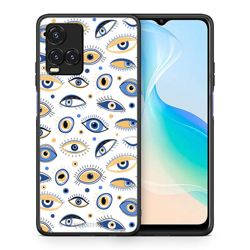 Θήκη Vivo Y33s / Y21s / Y21 Ftou Ftou από τη Smartfits με σχέδιο στο πίσω μέρος και μαύρο περίβλημα | Vivo Y33s / Y21s / Y21 Ftou Ftou case with colorful back and black bezels