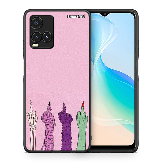 Θήκη Vivo Y33s / Y21s / Y21 Halloween Be A Lady από τη Smartfits με σχέδιο στο πίσω μέρος και μαύρο περίβλημα | Vivo Y33s / Y21s / Y21 Halloween Be A Lady case with colorful back and black bezels