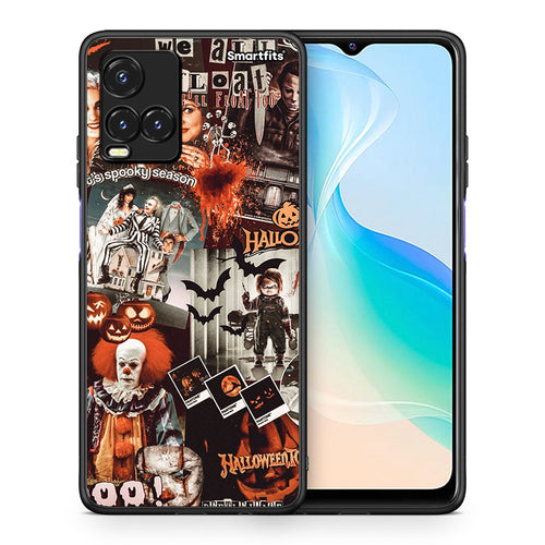 Θήκη Vivo Y33s / Y21s / Y21 Halloween Spooky Season από τη Smartfits με σχέδιο στο πίσω μέρος και μαύρο περίβλημα | Vivo Y33s / Y21s / Y21 Halloween Spooky Season case with colorful back and black bezels
