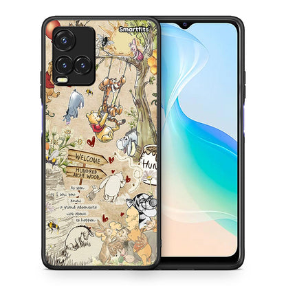 Θήκη Vivo Y33s / Y21s / Y21 Happy Friends από τη Smartfits με σχέδιο στο πίσω μέρος και μαύρο περίβλημα | Vivo Y33s / Y21s / Y21 Happy Friends case with colorful back and black bezels