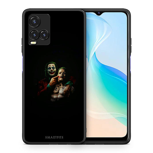 Θήκη Vivo Y33s / Y21s / Y21 Clown Hero από τη Smartfits με σχέδιο στο πίσω μέρος και μαύρο περίβλημα | Vivo Y33s / Y21s / Y21 Clown Hero case with colorful back and black bezels