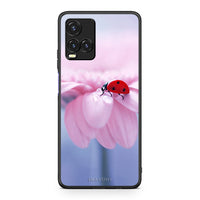 Thumbnail for Vivo Y33s / Y21s / Y21 Ladybug Flower θήκη από τη Smartfits με σχέδιο στο πίσω μέρος και μαύρο περίβλημα | Smartphone case with colorful back and black bezels by Smartfits