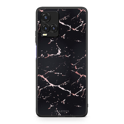 4 - Vivo Y33s / Y21s / Y21 Black Rosegold Marble case, cover, bumper