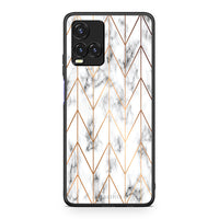 Thumbnail for 44 - Vivo Y33s / Y21s / Y21 Gold Geometric Marble case, cover, bumper