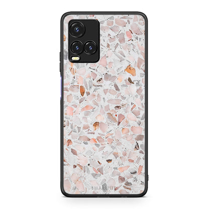 Vivo Y33s / Y21s / Y21 Marble Terrazzo θήκη από τη Smartfits με σχέδιο στο πίσω μέρος και μαύρο περίβλημα | Smartphone case with colorful back and black bezels by Smartfits