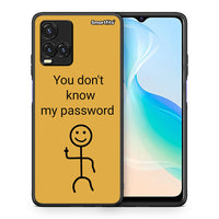 Thumbnail for Θήκη Vivo Y33s / Y21s / Y21 My Password από τη Smartfits με σχέδιο στο πίσω μέρος και μαύρο περίβλημα | Vivo Y33s / Y21s / Y21 My Password case with colorful back and black bezels