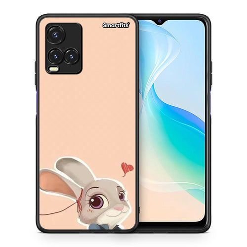 Θήκη Vivo Y33s / Y21s / Y21 Nick Wilde And Judy Hopps Love 2 από τη Smartfits με σχέδιο στο πίσω μέρος και μαύρο περίβλημα | Vivo Y33s / Y21s / Y21 Nick Wilde And Judy Hopps Love 2 case with colorful back and black bezels