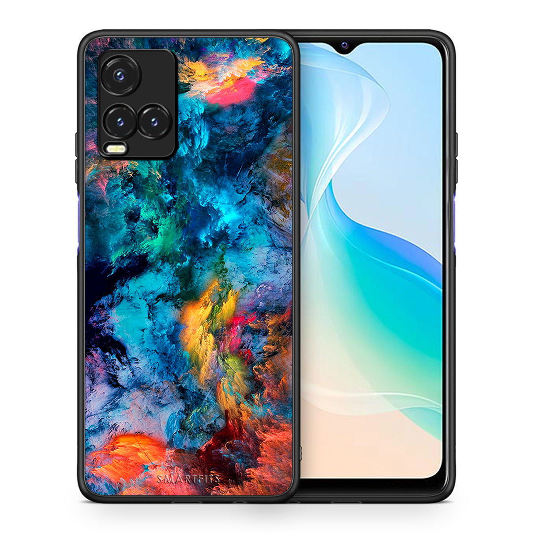 Θήκη Vivo Y33s / Y21s / Y21 Crayola Paint από τη Smartfits με σχέδιο στο πίσω μέρος και μαύρο περίβλημα | Vivo Y33s / Y21s / Y21 Crayola Paint case with colorful back and black bezels
