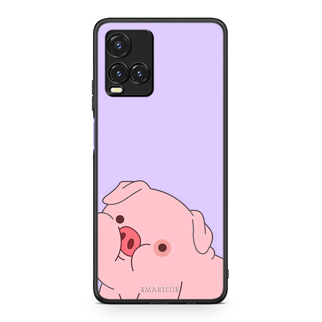 Vivo Y33s / Y21s / Y21 Pig Love 2 Θήκη Αγίου Βαλεντίνου από τη Smartfits με σχέδιο στο πίσω μέρος και μαύρο περίβλημα | Smartphone case with colorful back and black bezels by Smartfits