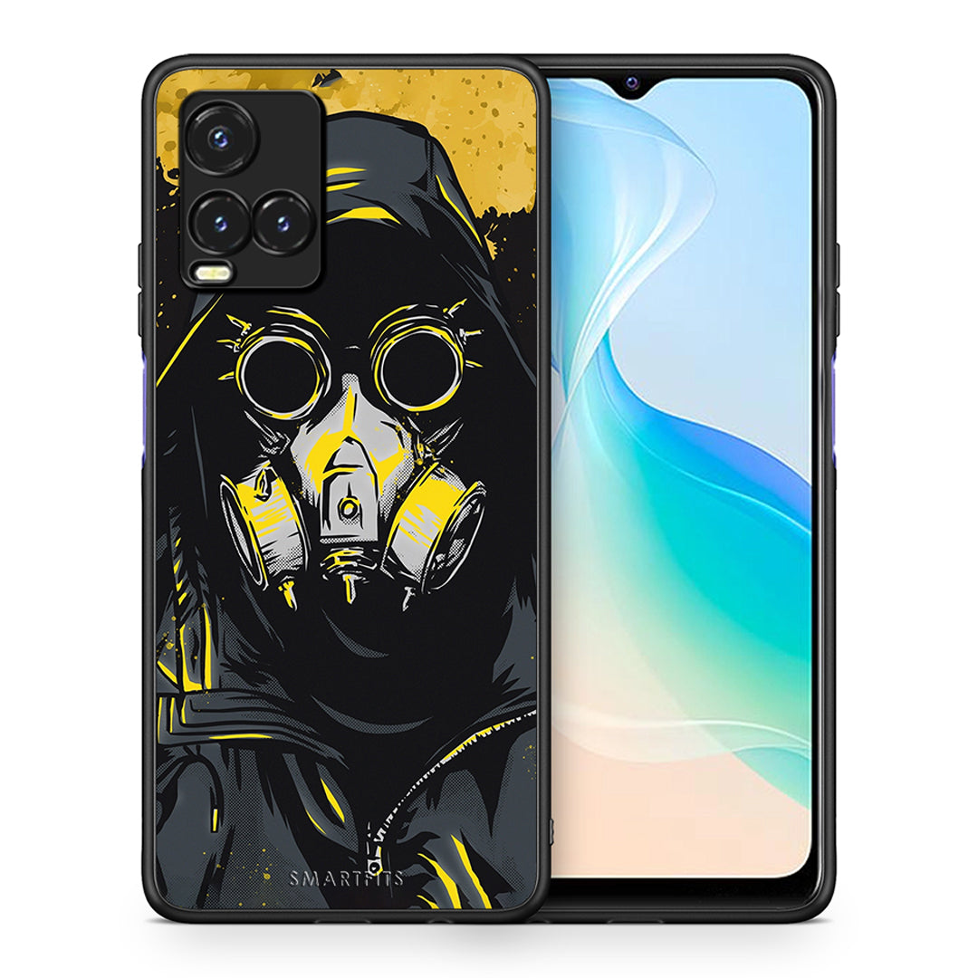 Θήκη Vivo Y33s / Y21s / Y21 Mask PopArt από τη Smartfits με σχέδιο στο πίσω μέρος και μαύρο περίβλημα | Vivo Y33s / Y21s / Y21 Mask PopArt case with colorful back and black bezels