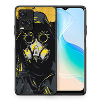 Thumbnail for Θήκη Vivo Y33s / Y21s / Y21 Mask PopArt από τη Smartfits με σχέδιο στο πίσω μέρος και μαύρο περίβλημα | Vivo Y33s / Y21s / Y21 Mask PopArt case with colorful back and black bezels