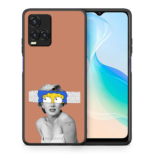Θήκη Vivo Y33s / Y21s / Y21 Sim Merilyn από τη Smartfits με σχέδιο στο πίσω μέρος και μαύρο περίβλημα | Vivo Y33s / Y21s / Y21 Sim Merilyn case with colorful back and black bezels