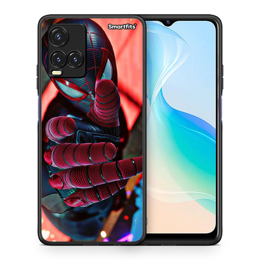 Θήκη Vivo Y33s / Y21s / Y21 Spider Hand από τη Smartfits με σχέδιο στο πίσω μέρος και μαύρο περίβλημα | Vivo Y33s / Y21s / Y21 Spider Hand case with colorful back and black bezels