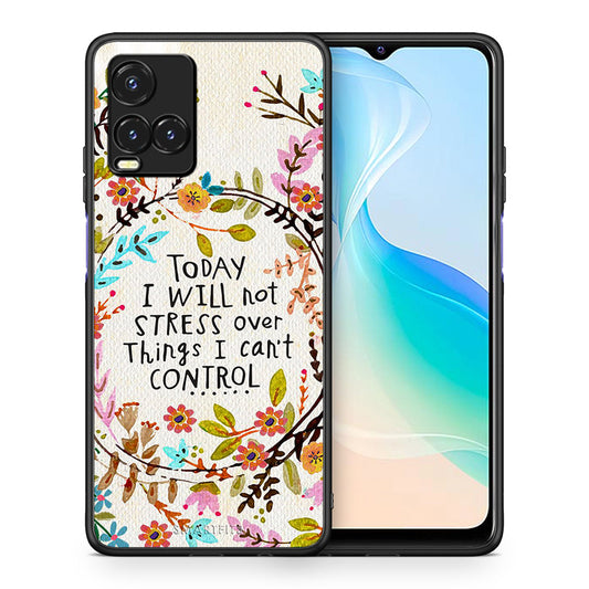 Θήκη Vivo Y33s / Y21s / Y21 Stress Over από τη Smartfits με σχέδιο στο πίσω μέρος και μαύρο περίβλημα | Vivo Y33s / Y21s / Y21 Stress Over case with colorful back and black bezels