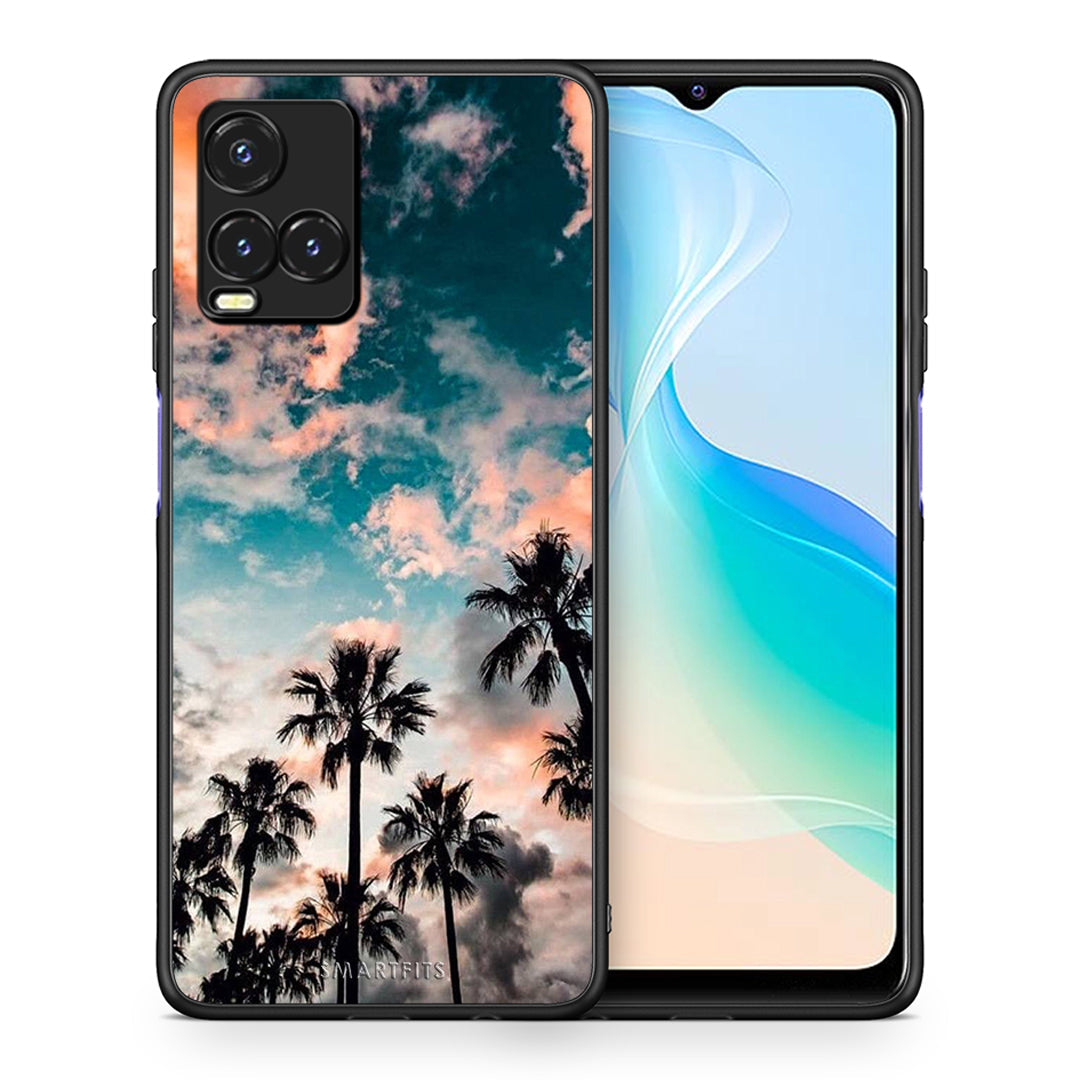 Θήκη Vivo Y33s / Y21s / Y21 Sky Summer από τη Smartfits με σχέδιο στο πίσω μέρος και μαύρο περίβλημα | Vivo Y33s / Y21s / Y21 Sky Summer case with colorful back and black bezels