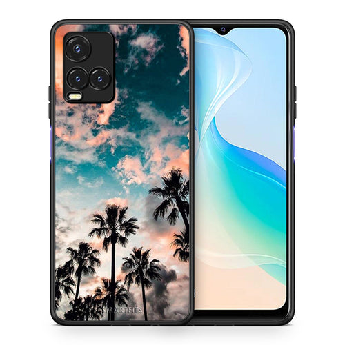Θήκη Vivo Y33s / Y21s / Y21 Sky Summer από τη Smartfits με σχέδιο στο πίσω μέρος και μαύρο περίβλημα | Vivo Y33s / Y21s / Y21 Sky Summer case with colorful back and black bezels