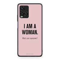 Thumbnail for Vivo Y33s / Y21s / Y21 Superpower Woman θήκη από τη Smartfits με σχέδιο στο πίσω μέρος και μαύρο περίβλημα | Smartphone case with colorful back and black bezels by Smartfits