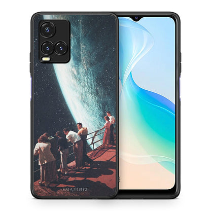 Θήκη Vivo Y33s / Y21s / Y21 Surreal View από τη Smartfits με σχέδιο στο πίσω μέρος και μαύρο περίβλημα | Vivo Y33s / Y21s / Y21 Surreal View case with colorful back and black bezels