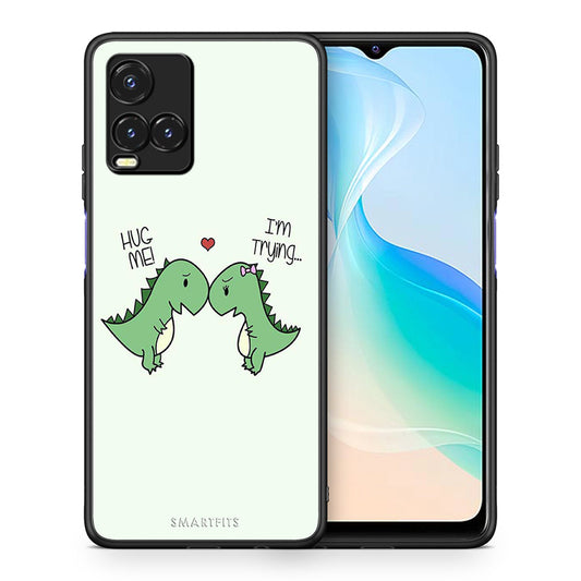 Θήκη Vivo Y33s / Y21s / Y21 Rex Valentine από τη Smartfits με σχέδιο στο πίσω μέρος και μαύρο περίβλημα | Vivo Y33s / Y21s / Y21 Rex Valentine case with colorful back and black bezels