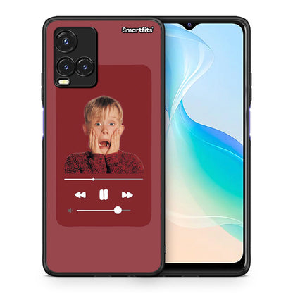 Θήκη Vivo Y33s / Y21s / Y21 Xmas Alone Music από τη Smartfits με σχέδιο στο πίσω μέρος και μαύρο περίβλημα | Vivo Y33s / Y21s / Y21 Xmas Alone Music case with colorful back and black bezels