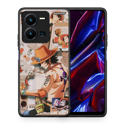 Θήκη Vivo Y35 5G Anime Collage από τη Smartfits με σχέδιο στο πίσω μέρος και μαύρο περίβλημα | Vivo Y35 5G Anime Collage case with colorful back and black bezels