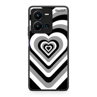 Thumbnail for Vivo Y35 5G Black Hearts θήκη από τη Smartfits με σχέδιο στο πίσω μέρος και μαύρο περίβλημα | Smartphone case with colorful back and black bezels by Smartfits