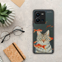 Thumbnail for Cat Goldfish - Vivo Y35 5G θήκη