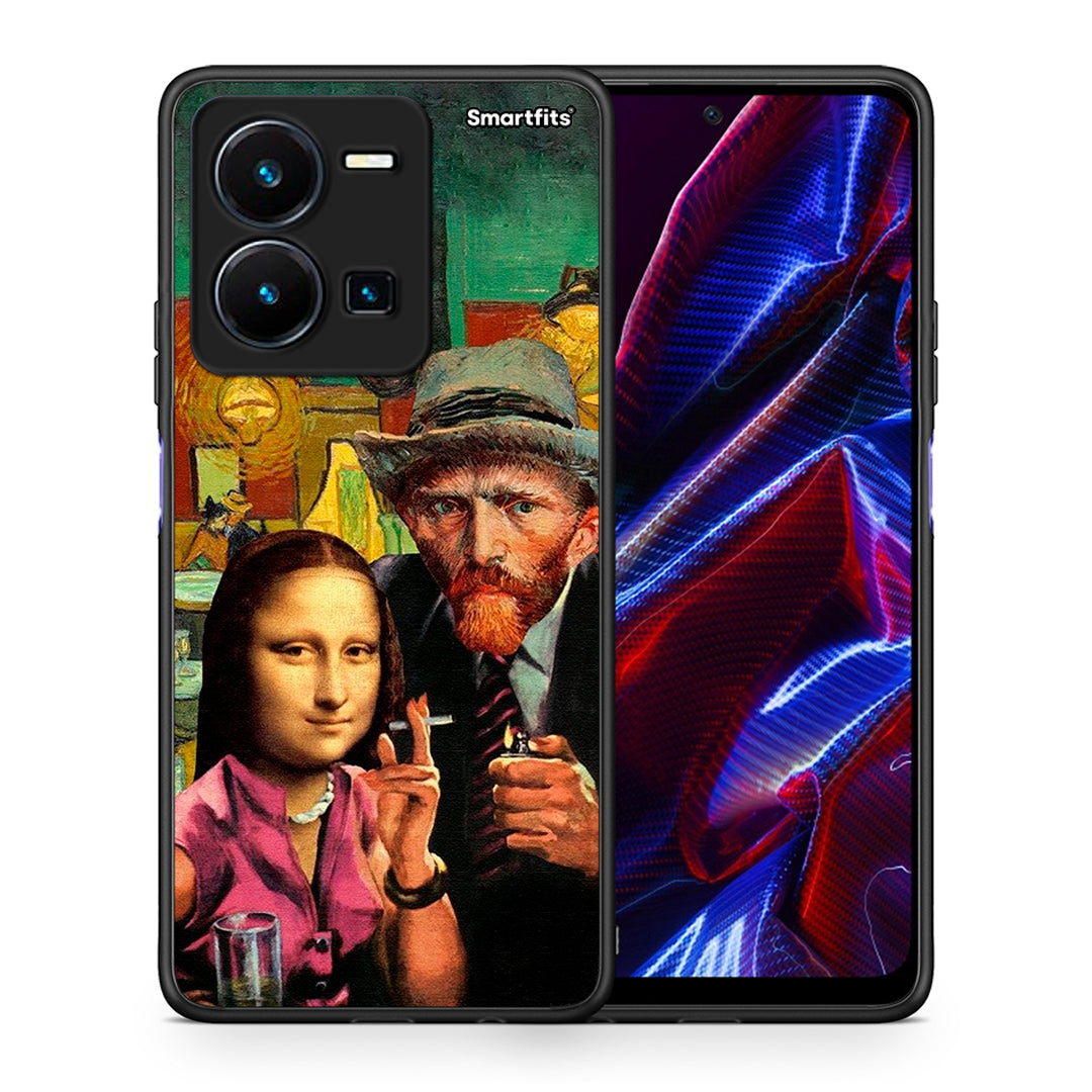 Θήκη Vivo Y35 5G Funny Art από τη Smartfits με σχέδιο στο πίσω μέρος και μαύρο περίβλημα | Vivo Y35 5G Funny Art case with colorful back and black bezels