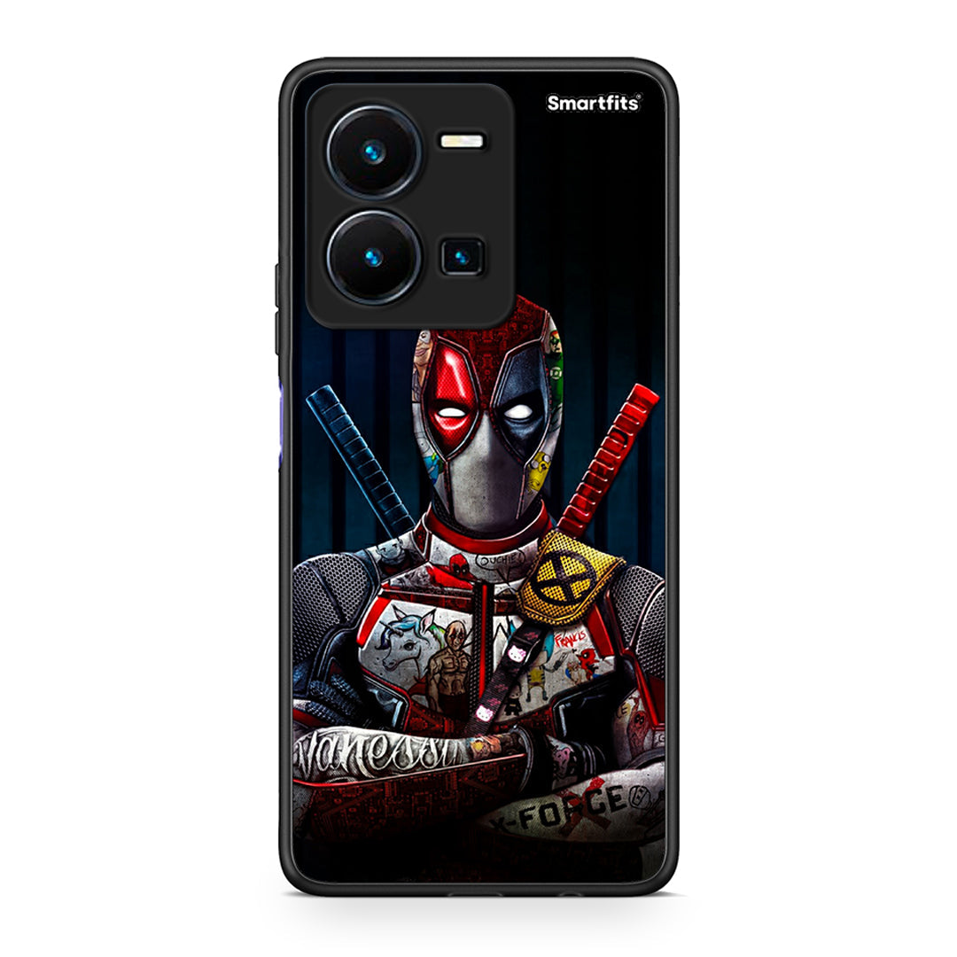 Vivo Y35 5G Funny Guy θήκη από τη Smartfits με σχέδιο στο πίσω μέρος και μαύρο περίβλημα | Smartphone case with colorful back and black bezels by Smartfits