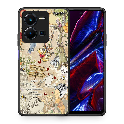 Θήκη Vivo Y35 5G Happy Friends από τη Smartfits με σχέδιο στο πίσω μέρος και μαύρο περίβλημα | Vivo Y35 5G Happy Friends case with colorful back and black bezels