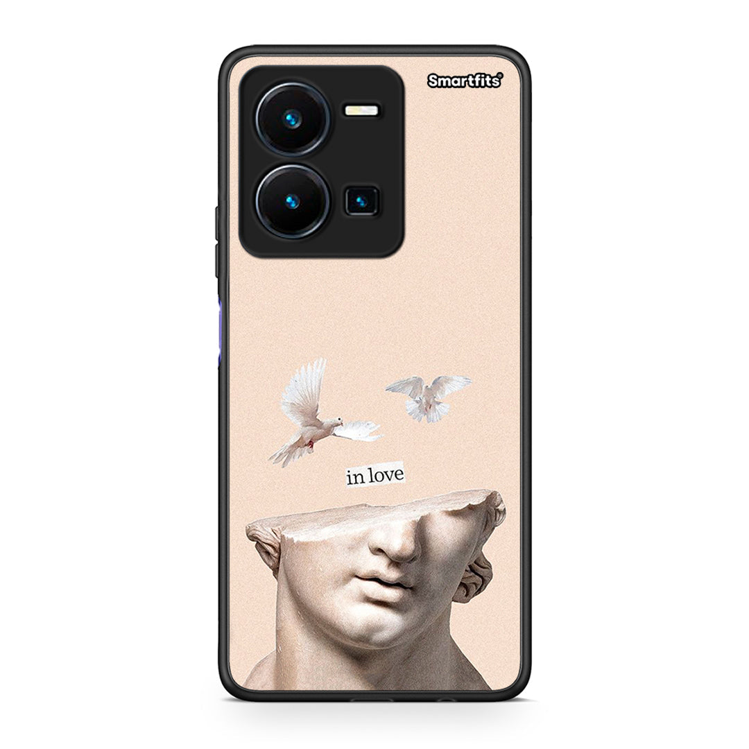Vivo Y35 5G In Love θήκη από τη Smartfits με σχέδιο στο πίσω μέρος και μαύρο περίβλημα | Smartphone case with colorful back and black bezels by Smartfits