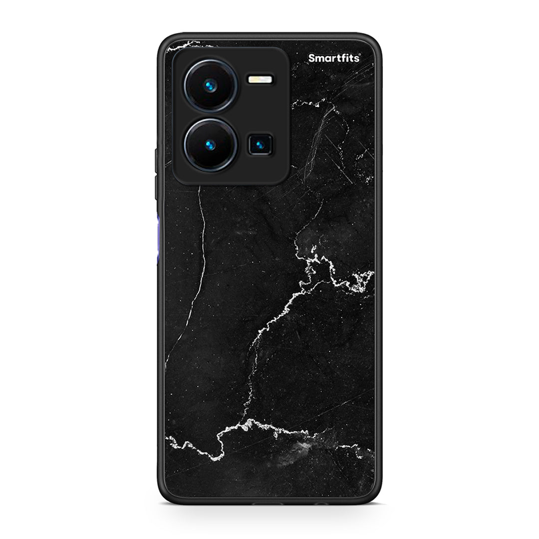 Vivo Y35 5G Marble Black θήκη από τη Smartfits με σχέδιο στο πίσω μέρος και μαύρο περίβλημα | Smartphone case with colorful back and black bezels by Smartfits
