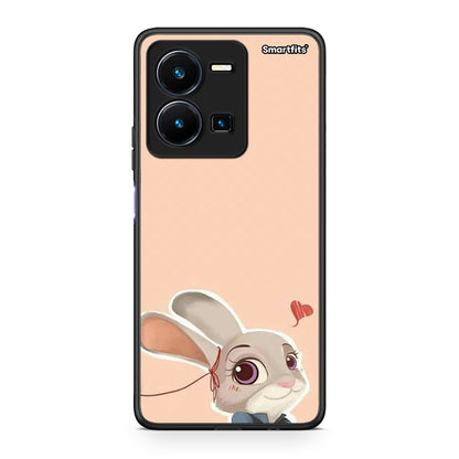 Vivo Y35 5G Nick Wilde And Judy Hopps Love 2 θήκη από τη Smartfits με σχέδιο στο πίσω μέρος και μαύρο περίβλημα | Smartphone case with colorful back and black bezels by Smartfits