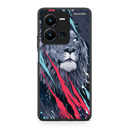 4 - Vivo Y35 5G Lion Designer PopArt case, cover, bumper