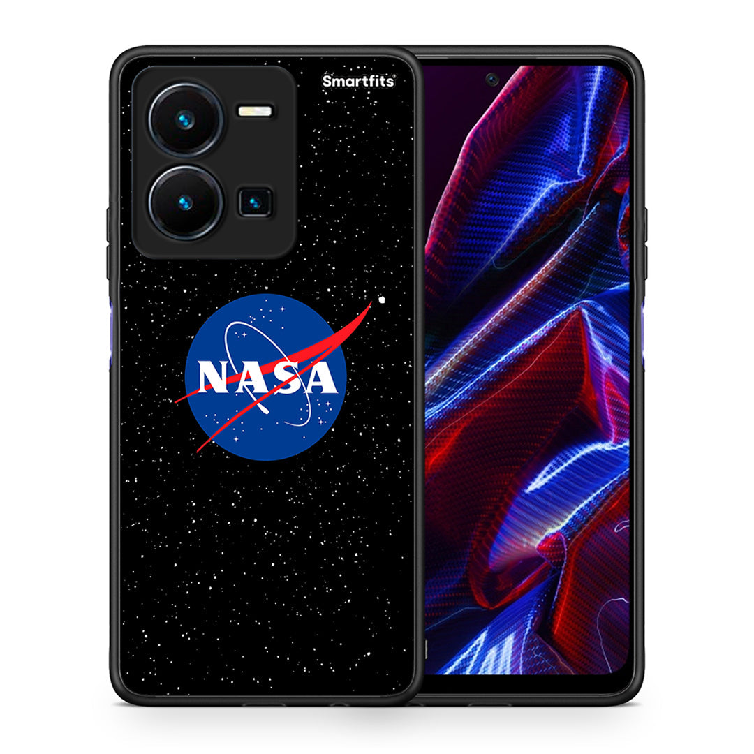 Θήκη Vivo Y35 5G NASA PopArt από τη Smartfits με σχέδιο στο πίσω μέρος και μαύρο περίβλημα | Vivo Y35 5G NASA PopArt case with colorful back and black bezels