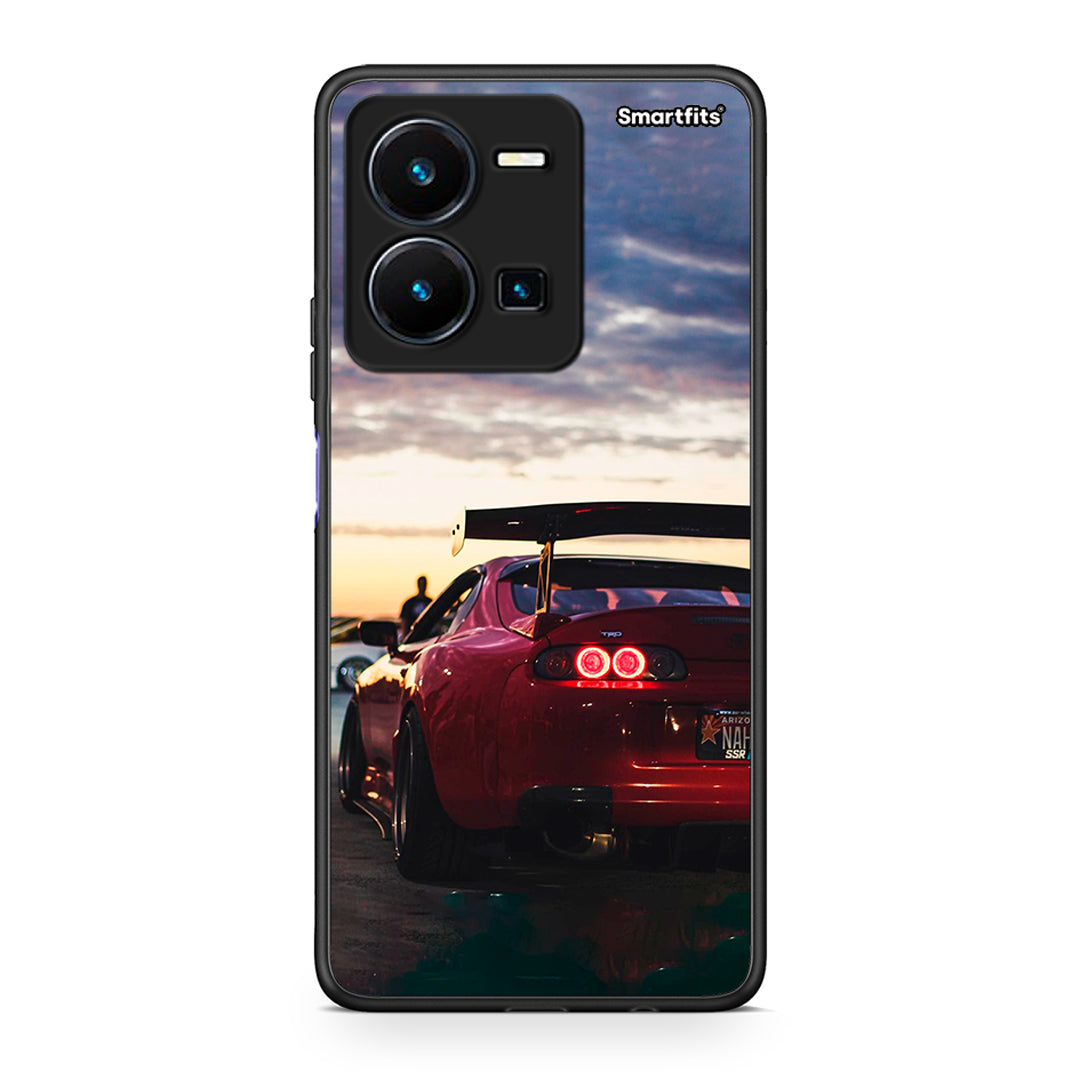 Vivo Y35 5G Racing Supra θήκη από τη Smartfits με σχέδιο στο πίσω μέρος και μαύρο περίβλημα | Smartphone case with colorful back and black bezels by Smartfits