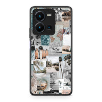 Thumbnail for Vivo Y35 5G Retro Beach Life Θήκη από τη Smartfits με σχέδιο στο πίσω μέρος και μαύρο περίβλημα | Smartphone case with colorful back and black bezels by Smartfits