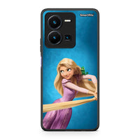 Thumbnail for Vivo Y35 5G Tangled 2 Θήκη Αγίου Βαλεντίνου από τη Smartfits με σχέδιο στο πίσω μέρος και μαύρο περίβλημα | Smartphone case with colorful back and black bezels by Smartfits