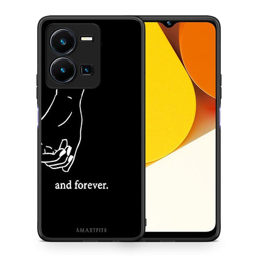 Θήκη Vivo Y35 Always & Forever 2 από τη Smartfits με σχέδιο στο πίσω μέρος και μαύρο περίβλημα | Vivo Y35 Always & Forever 2 Case with Colorful Back and Black Bezels