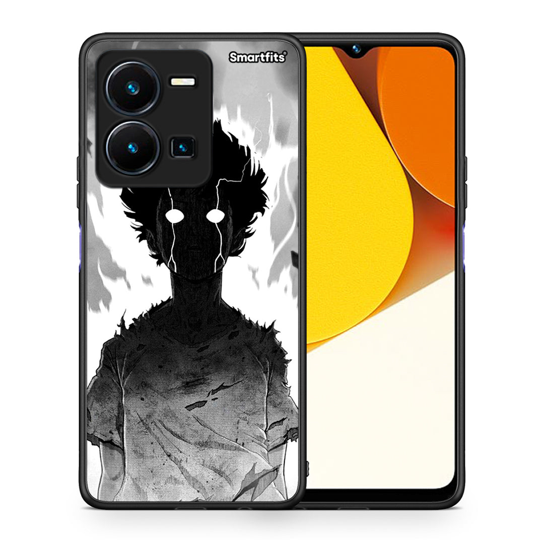 Θήκη Vivo Y35 Anime Boy από τη Smartfits με σχέδιο στο πίσω μέρος και μαύρο περίβλημα | Vivo Y35 Anime Boy Case with Colorful Back and Black Bezels