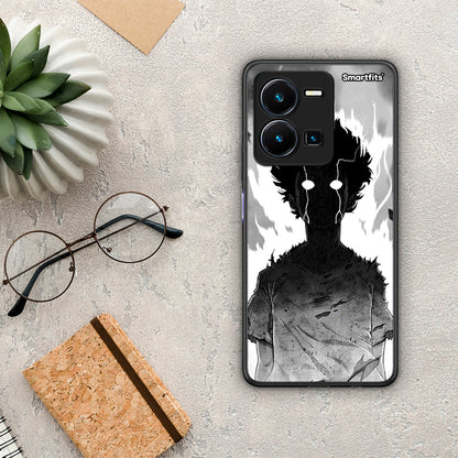 Θήκη Vivo Y35 Anime Boy από τη Smartfits με σχέδιο στο πίσω μέρος και μαύρο περίβλημα | Vivo Y35 Anime Boy Case with Colorful Back and Black Bezels