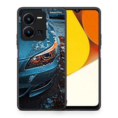 Θήκη Vivo Y35 Bmw E60 από τη Smartfits με σχέδιο στο πίσω μέρος και μαύρο περίβλημα | Vivo Y35 Bmw E60 Case with Colorful Back and Black Bezels