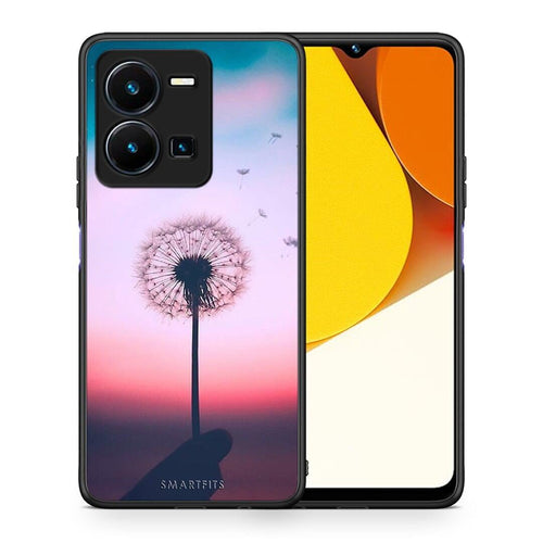 Θήκη Vivo Y35 Boho Wish από τη Smartfits με σχέδιο στο πίσω μέρος και μαύρο περίβλημα | Vivo Y35 Boho Wish Case with Colorful Back and Black Bezels