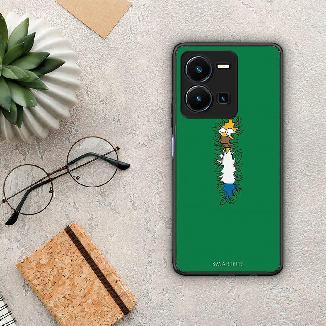 Θήκη Vivo Y35 Bush Man από τη Smartfits με σχέδιο στο πίσω μέρος και μαύρο περίβλημα | Vivo Y35 Bush Man Case with Colorful Back and Black Bezels