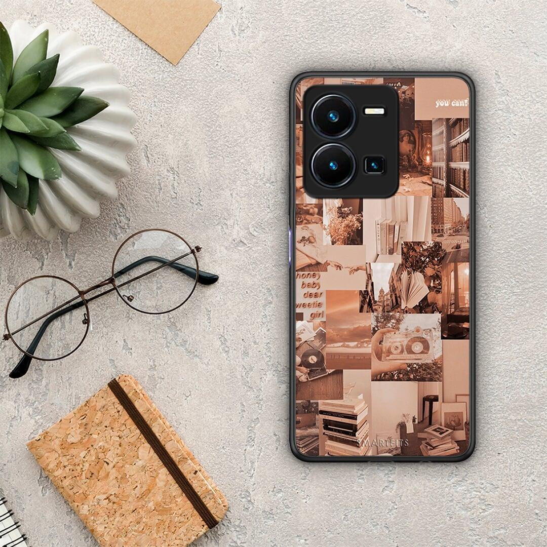 Θήκη Vivo Y35 Collage You Can από τη Smartfits με σχέδιο στο πίσω μέρος και μαύρο περίβλημα | Vivo Y35 Collage You Can Case with Colorful Back and Black Bezels