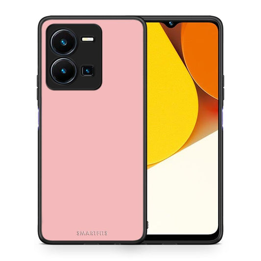 Θήκη Vivo Y35 Color Nude από τη Smartfits με σχέδιο στο πίσω μέρος και μαύρο περίβλημα | Vivo Y35 Color Nude Case with Colorful Back and Black Bezels